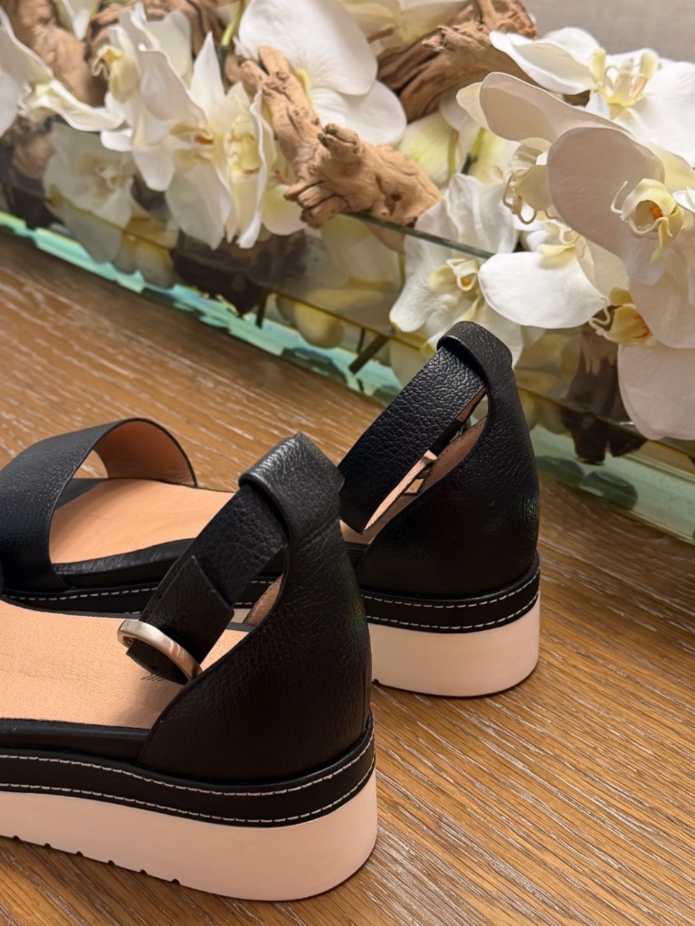 Frankie4 Sky Black Tumbled sandals - 8.5 - Picture 6 of 10